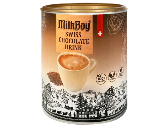 Milk boy Swiss Hot Cocoa 12 oz cannister 100% natural
