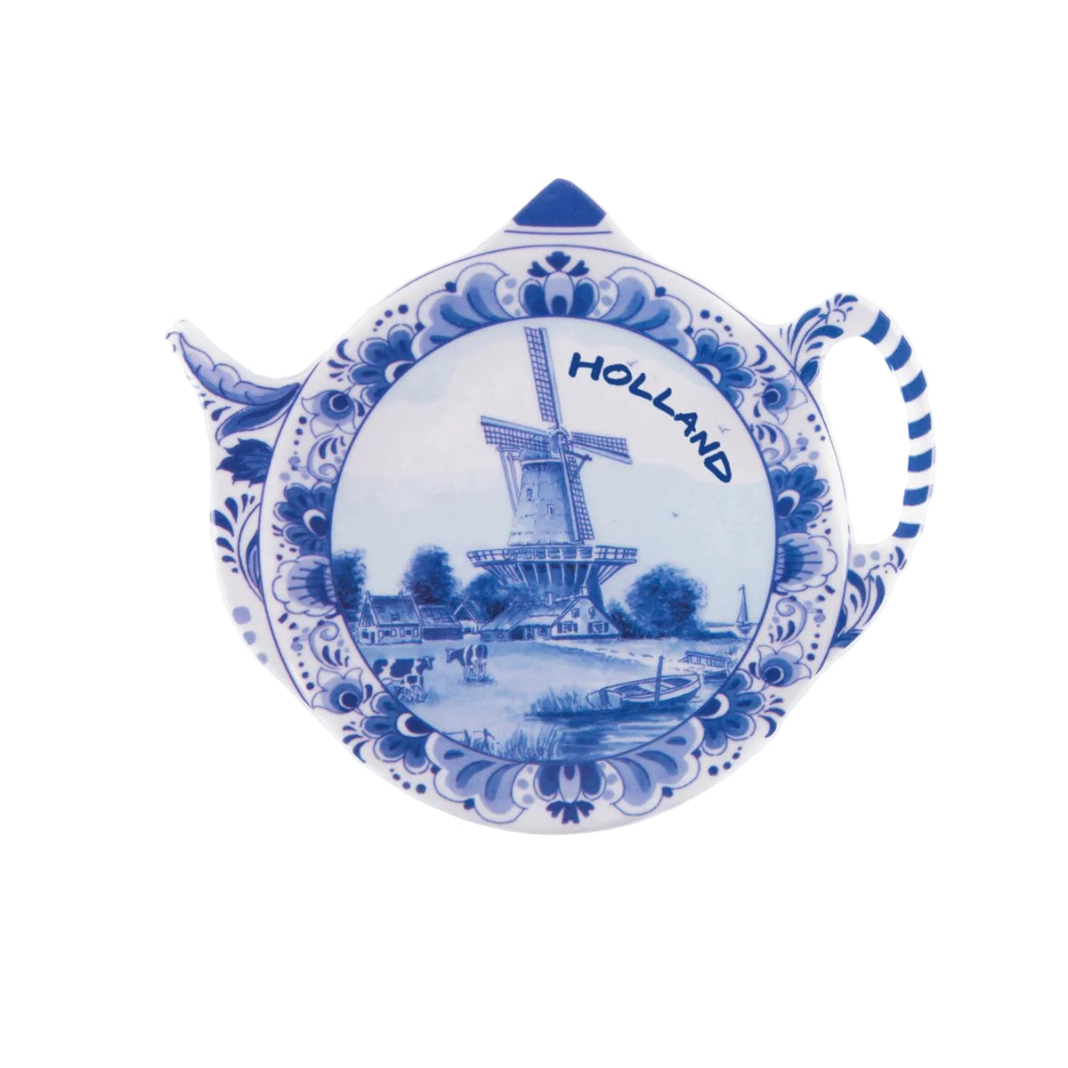 Holland Delft Blue  Melamine Tea Bag Holder