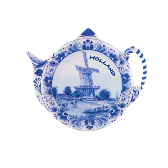Holland Delft Blue  Melamine Tea Bag Holder