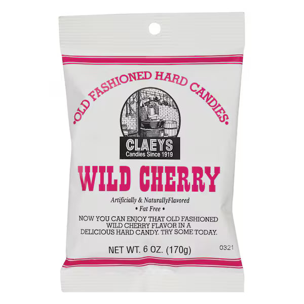 Claeys Candy Wild Cherry Drops 6oz