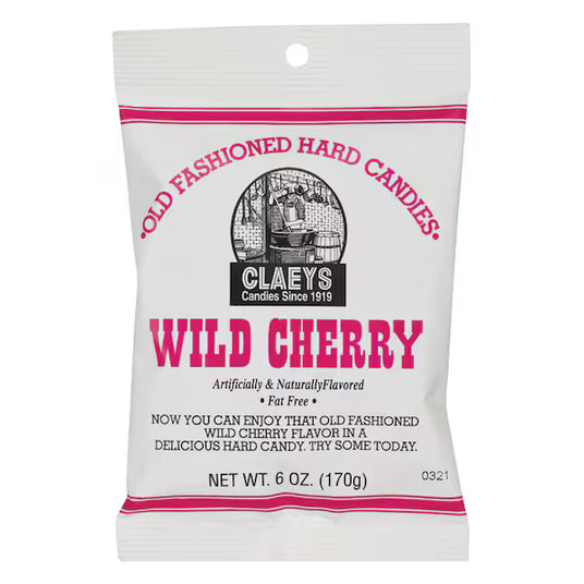 Claeys Candy Wild Cherry Drops 6oz