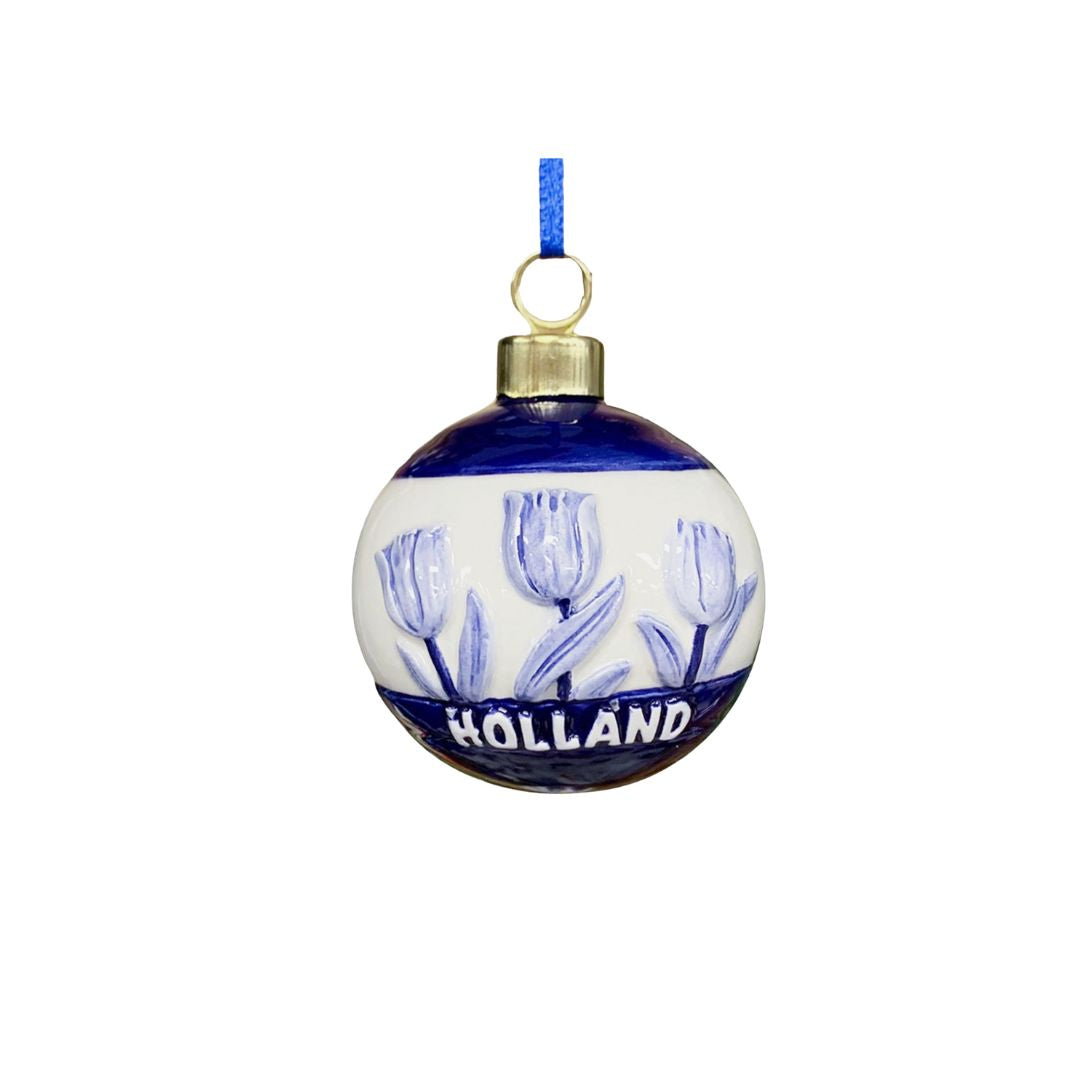 Ceramic Delt Ornament Tulips W/ Holland