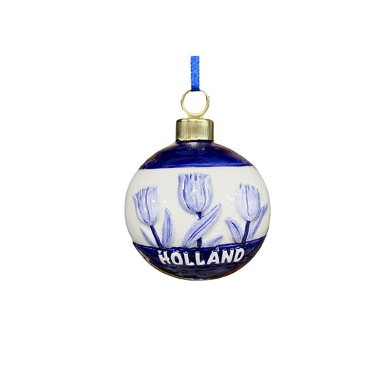 Ceramic Delt Ornament Tulips W/ Holland
