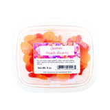 Vidal Gummi Peach Hearts 8 oz tub