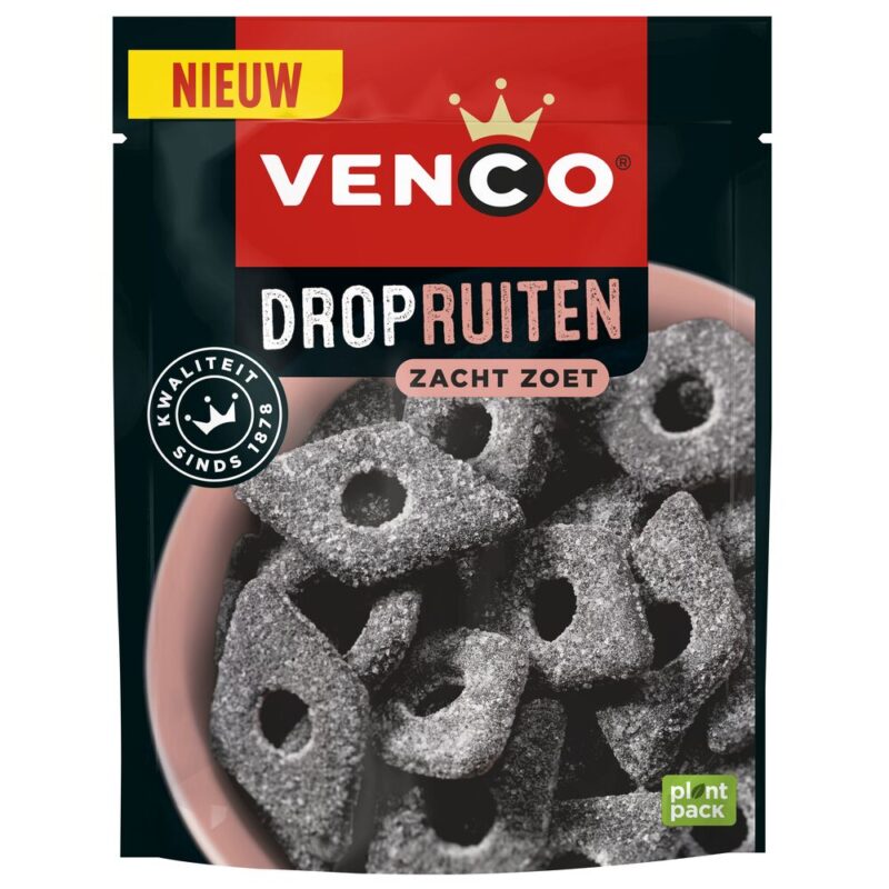 Venco Large Licorice Diamonds 7 Ounce 200g