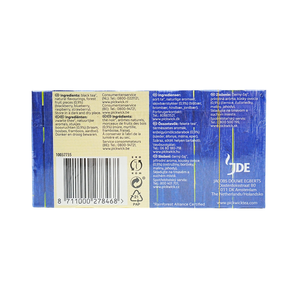 Pickwick Forrest Fruit 20ct box