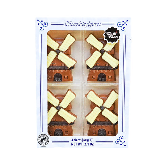 Martinez Milk Chocolate Windmills 2.1 Oz  4 ct box