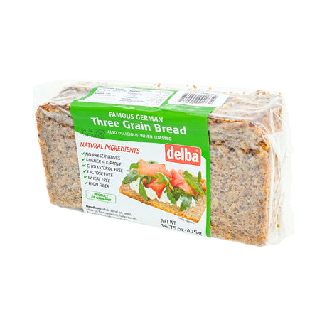 Delba Three Grain Bread 16oz