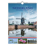 2027  Monthly  Calendar Scenes of Holland Watermills 9x13 inches