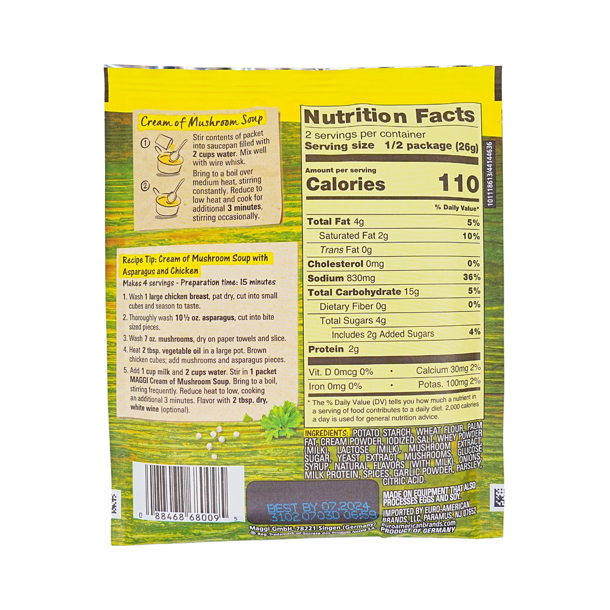 Maggi Cream Of Mushroom Soup 1.8 oz