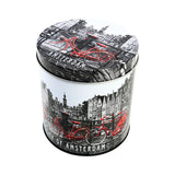 Red Bike In Amsterdam Stroopwafel Tin with Stroopwafels