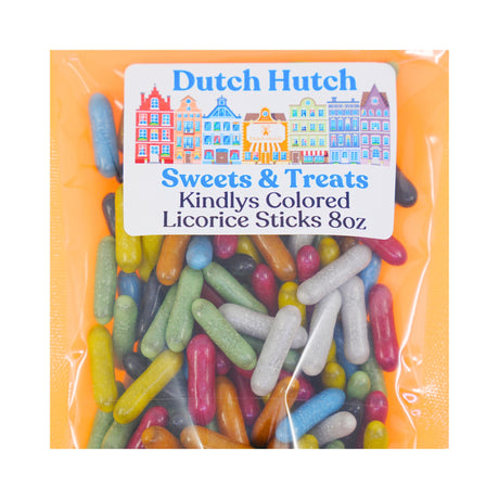 Dutch Hutch Colored Licorice Sticks by Venco 8oz Bag