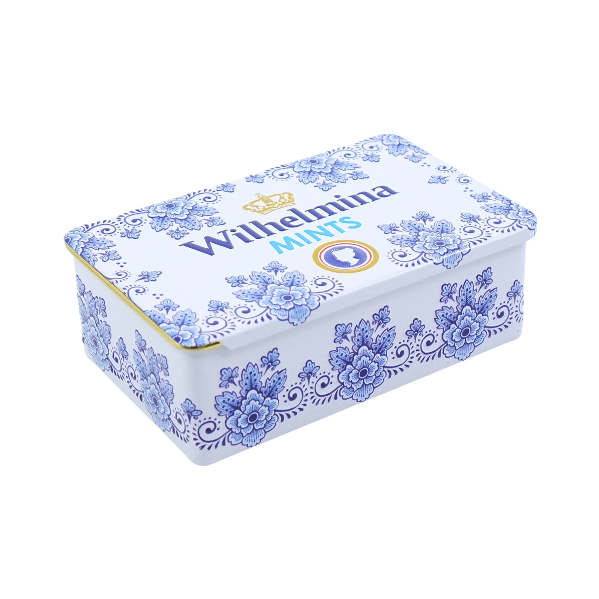 Wilhelmina Mints Mini Delft Tin Slide Top  3.5 oz