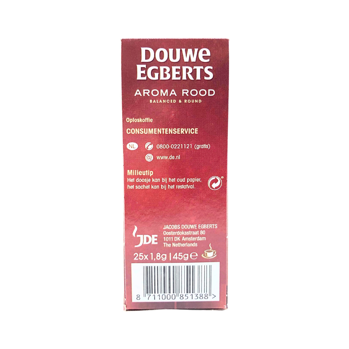 Douwe Egberts Aroma Instant Coffee Sticks 25 ct box