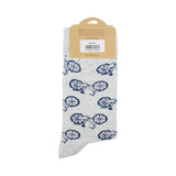 You Love Socks Grey with Blue Bicycles Socks