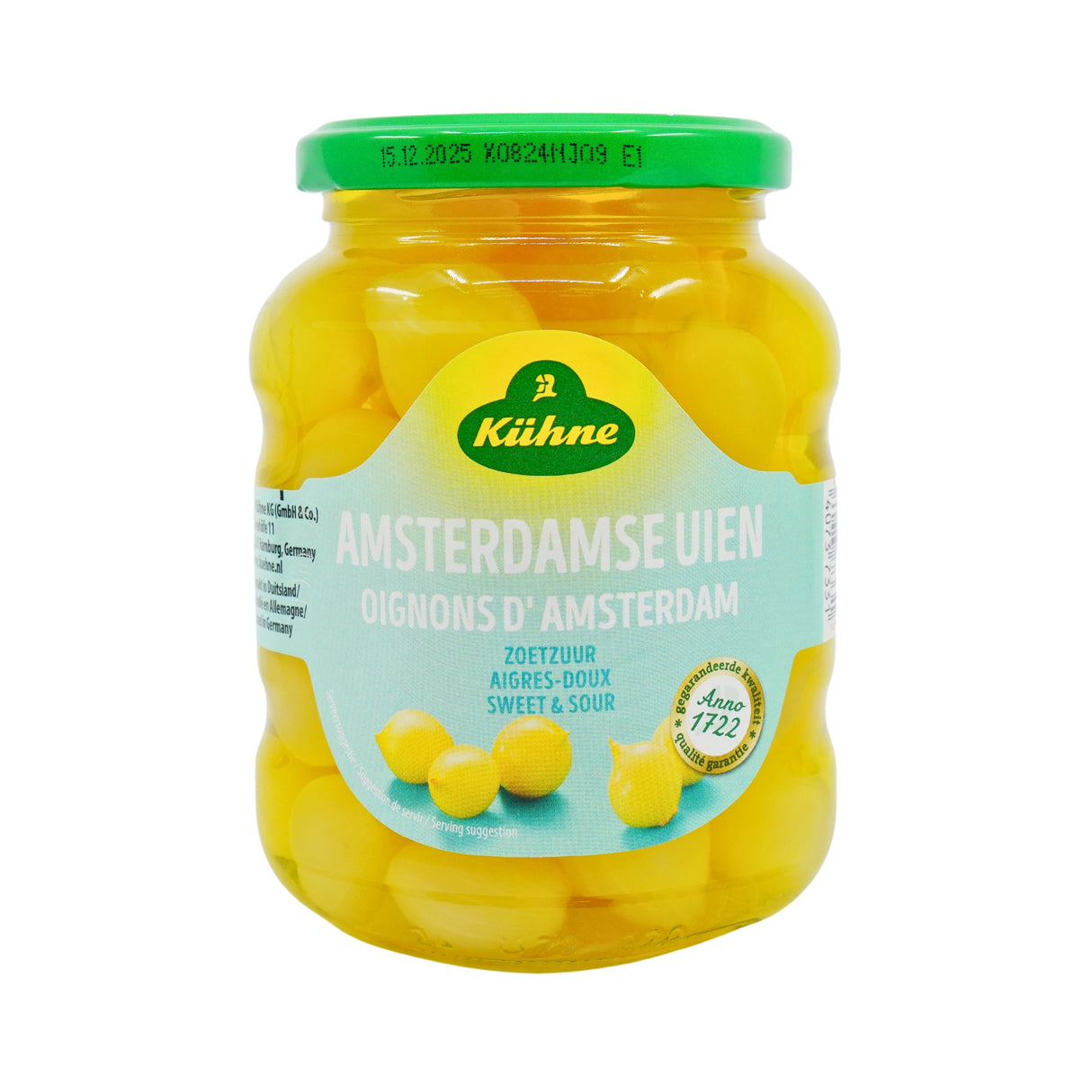 Kuhne Amsterdamse Onions 12 oz jar
