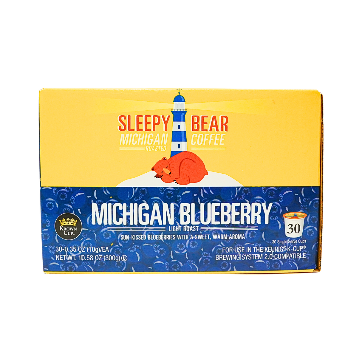 Sleepy Bear Michigan Blueberry Coffee 30 ct K CUP