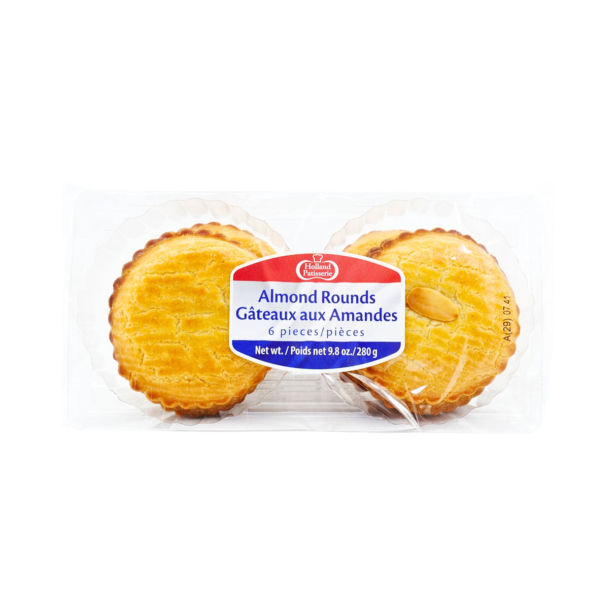 Holland Patisserie Almond Rounds 6 ct  9.8 oz