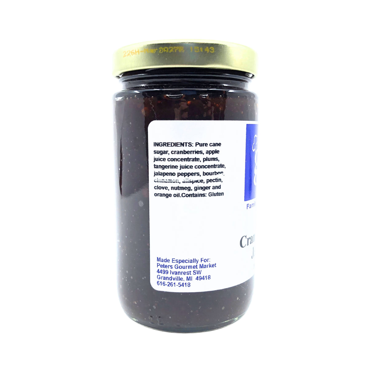 PGM Cranberry Bourbon Jalapeno Jam 10.5 oz