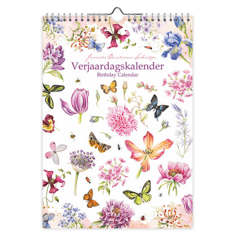 Janneke Brinkman Spring Flowers Birthday Calendar 9.8x7