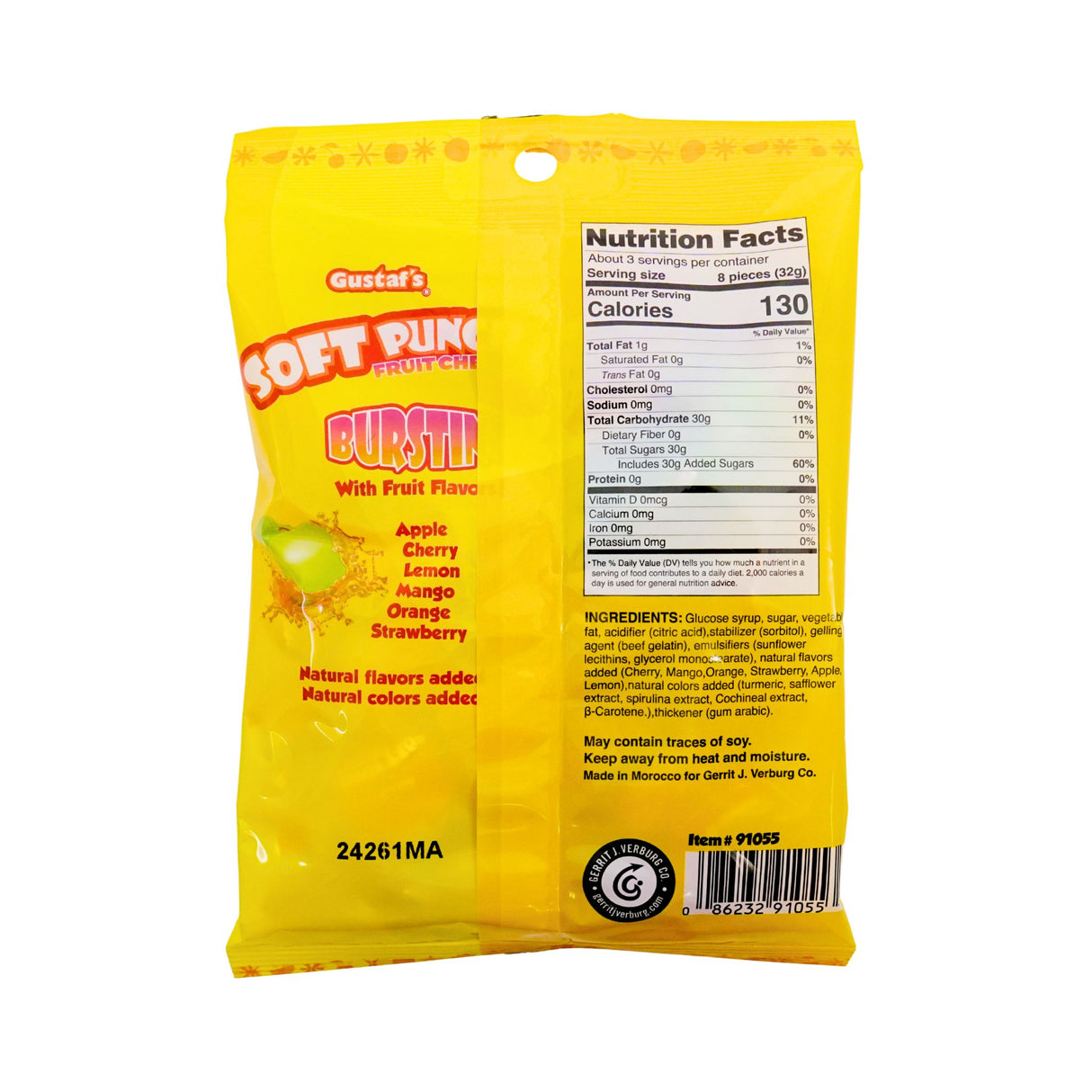 Gustaf's Assorted Soft Punch Chews 3.5 oz bag