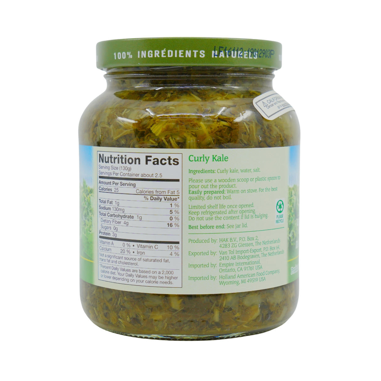 Hak Green Kale Boerenkool 11.9 Oz