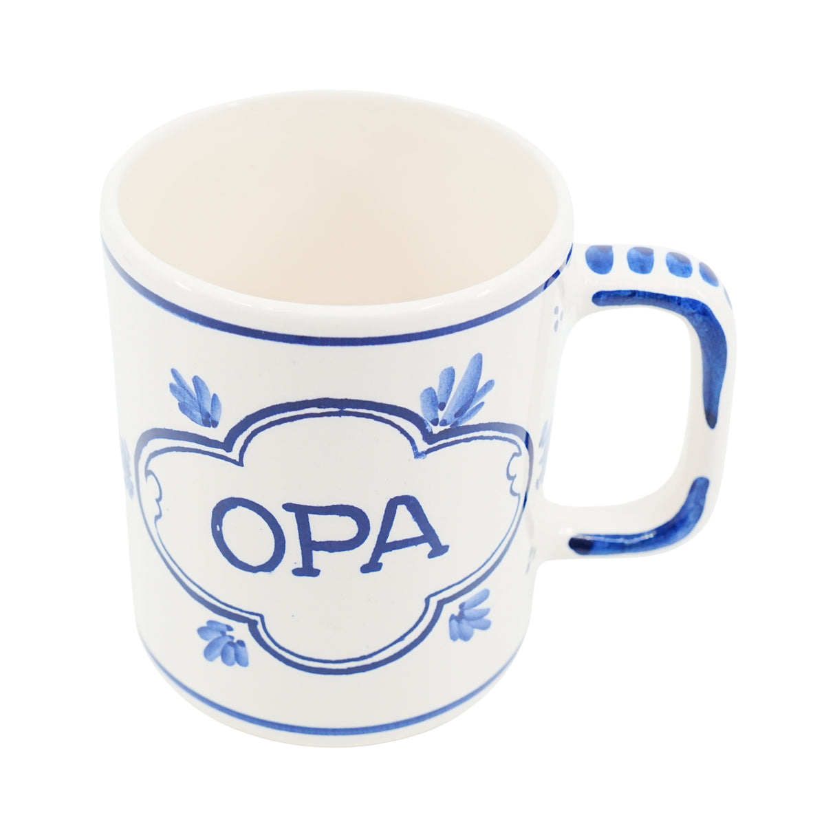 DeWit Hand Painted  Coffee Mug  Opa 4 inch