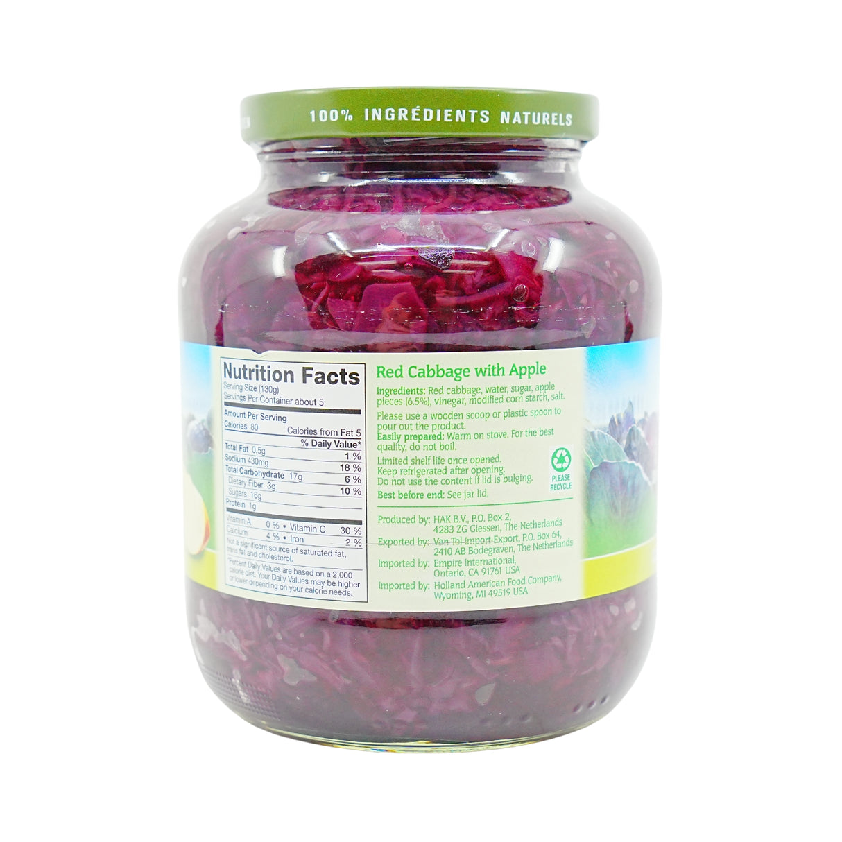Hak Red Cabbage  with apple 24.6 Oz