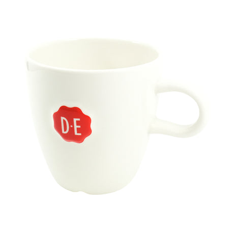 Douwe Egberts White With Red DE Stamp Coffee Mug