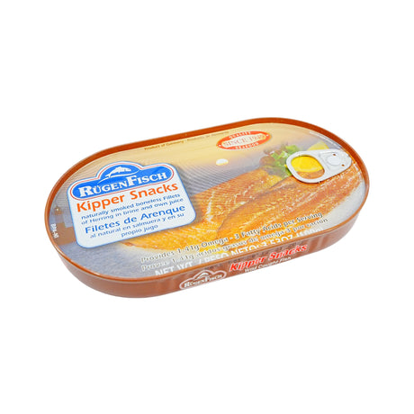 Rugenfisch Kipper Snacks Smoked Herring Fillet 3.5oz Tin