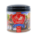 Stroopwafel Holland Tin Bike on Bridge with 8 stroopwafels