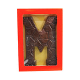 Lagosse 7 oz Extra Large Letter M Dark Chocolate