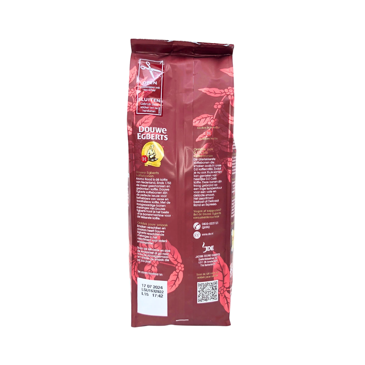 Douwe Egberts Aroma Rood Whole Bean Coffee 17.6 Oz.