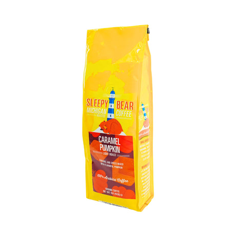 Sleepy Bear Caramel Pumpkin Light Roast Coffee Ground 16oz