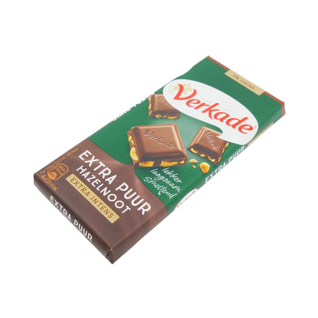 Verkade  Extra Dark Chocolate w/hazelnuts bar 3.9 oz