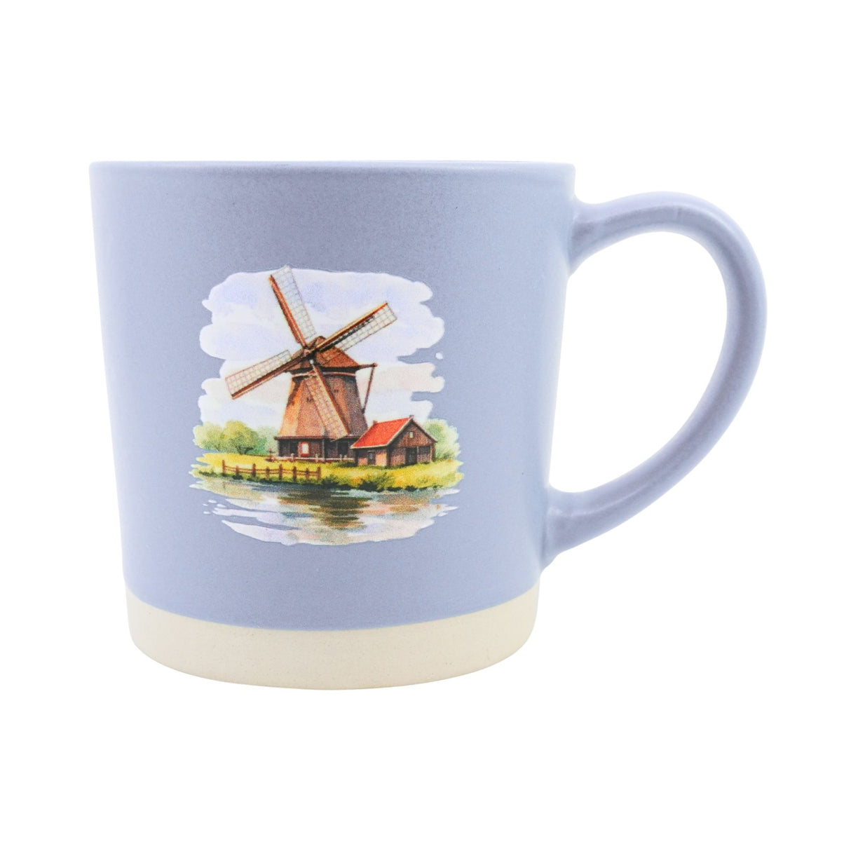 Set of 4 Dutch Scene Watercolor Mugs