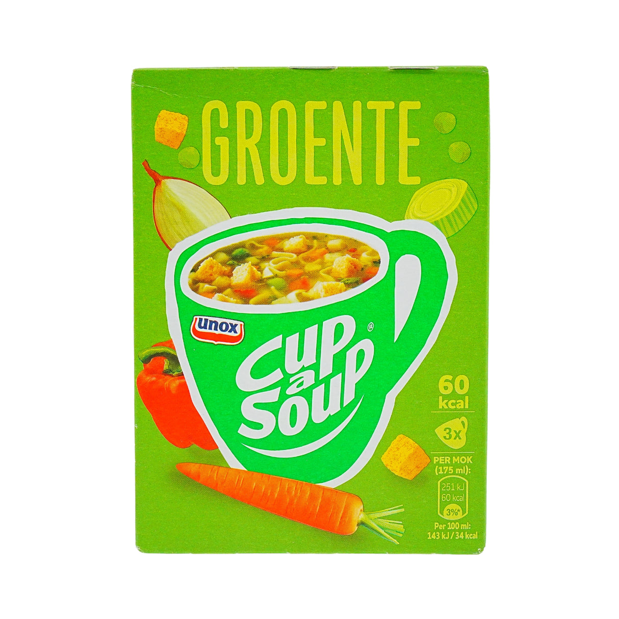 Unox Instant Groente Cup a Soup 3 packets