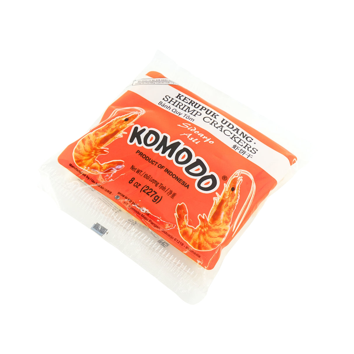 Komodo Krupuk Udang Medium Raw Shrimp Cracker 8oz