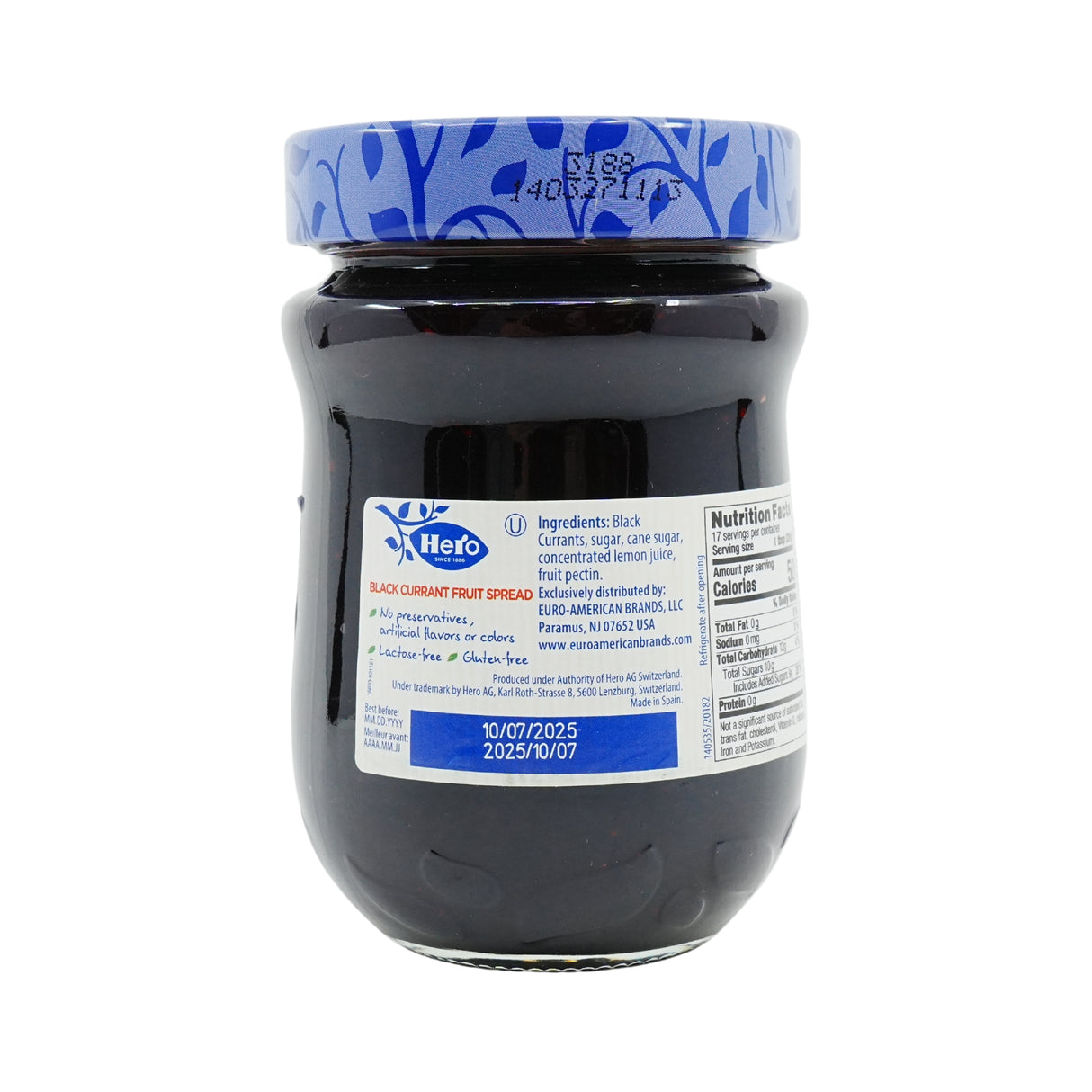 Hero Black Currant Preserves 11 oz DC