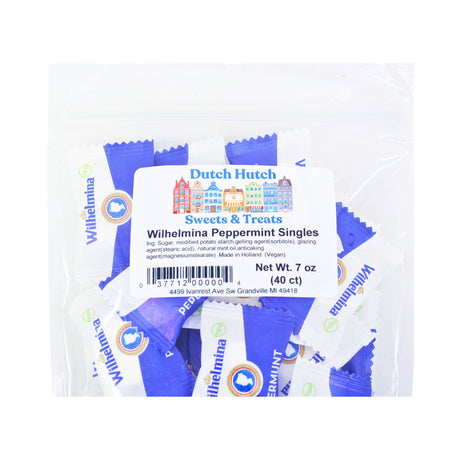 Wilhelmina Peppermint Singles 40 ct Bag 7 oz