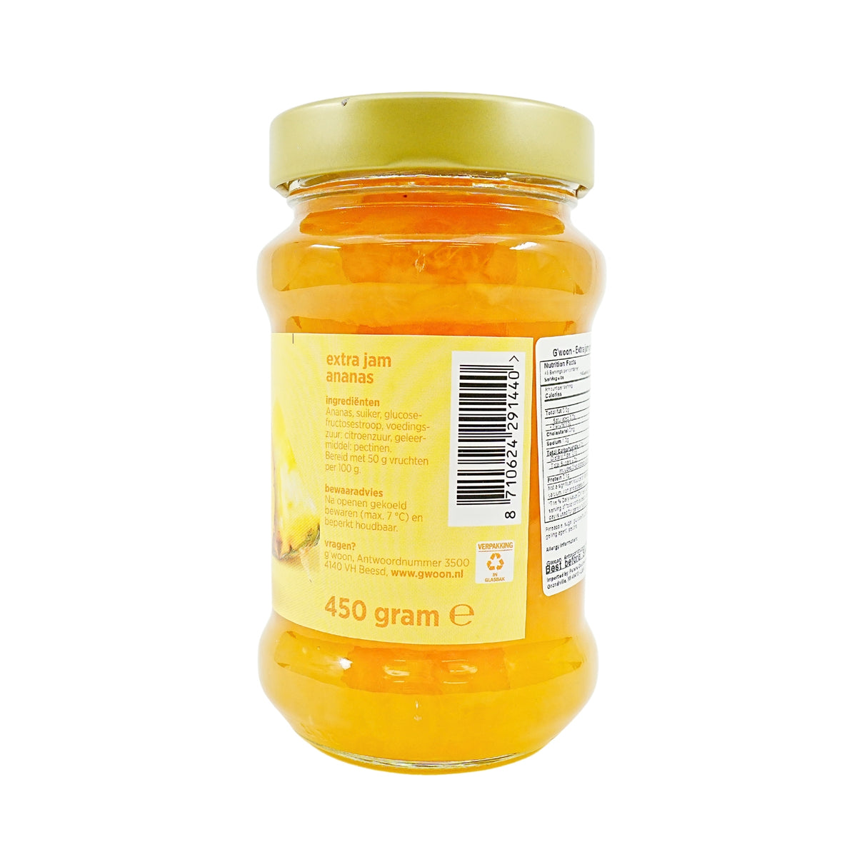 Gwoon Pineapple Jam 15.8 Ounce Jar