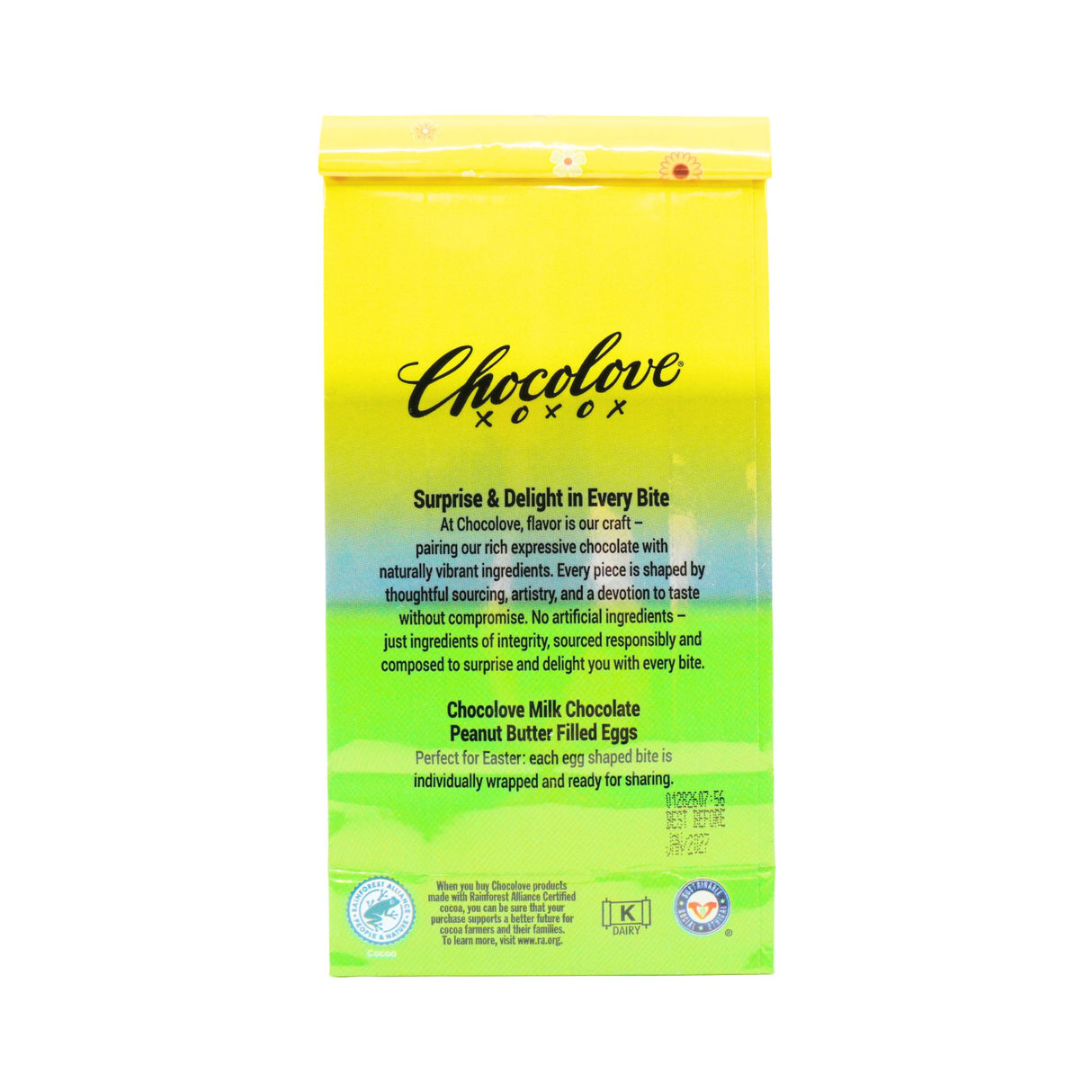 Chocolove Milk Chocolate Peanut Butter Filled Eggs 3.5 oz