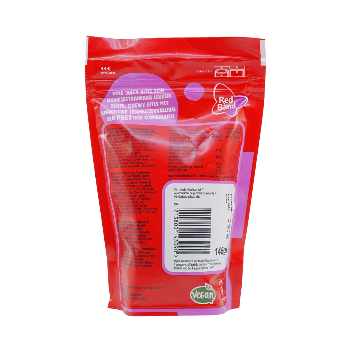 Red Band Juicy Bites Blue Raspberry  5 oz