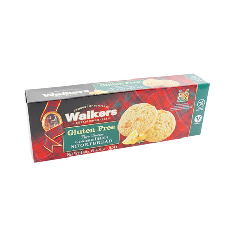 Walkers Gluten Free Ginger Lemon Shortbread Cookies 4.9oz