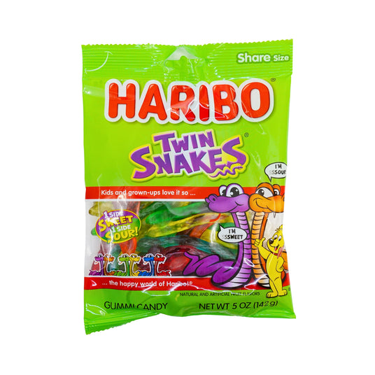 Haribo Twin Snakes Sweet & Sour 5oz Bag