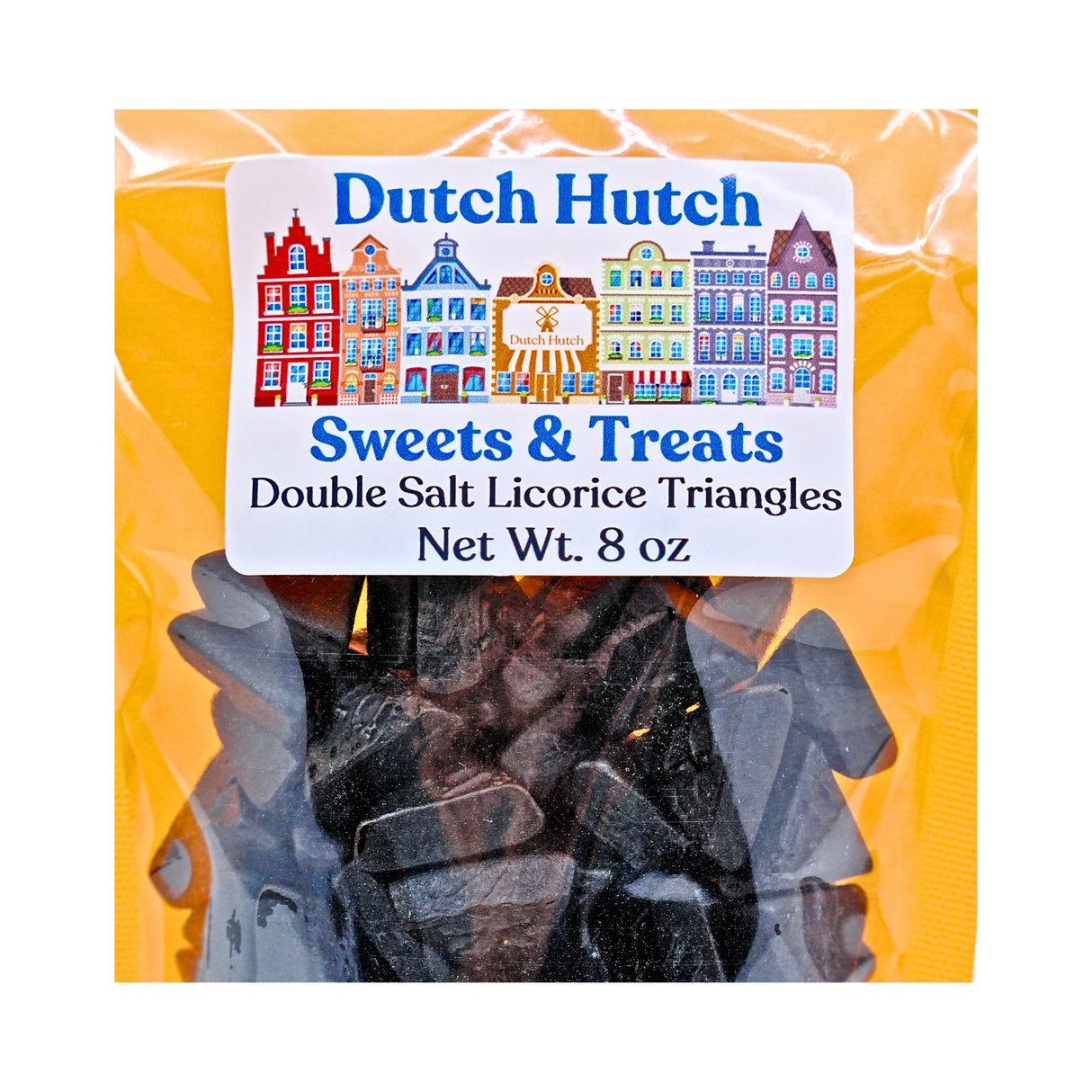 Dutch Hutch Double Salt Licorice Triangle 8 oz By Meenk