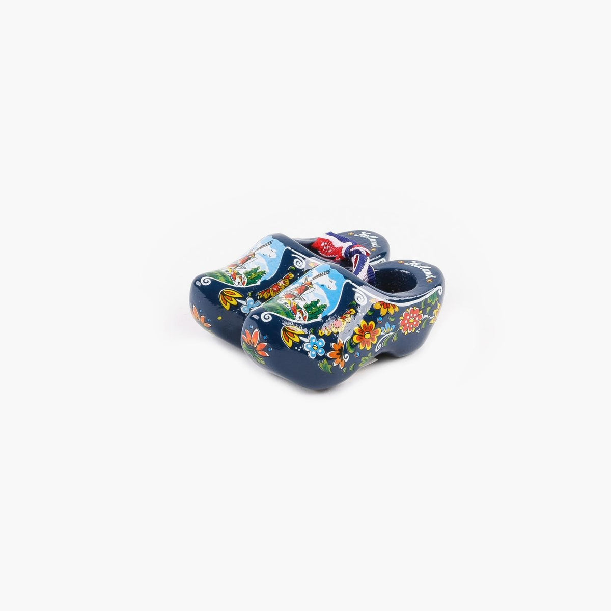 Wooden Shoe Pair 8cm - Blue