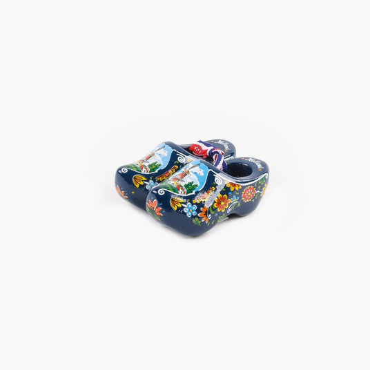 Wooden Shoe Pair 8cm - Blue