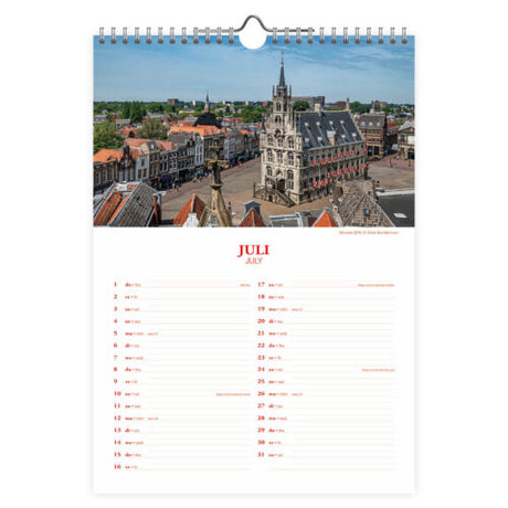 2027  Monthly  Calendar Scenes of Holland Watermills 9x13 inches
