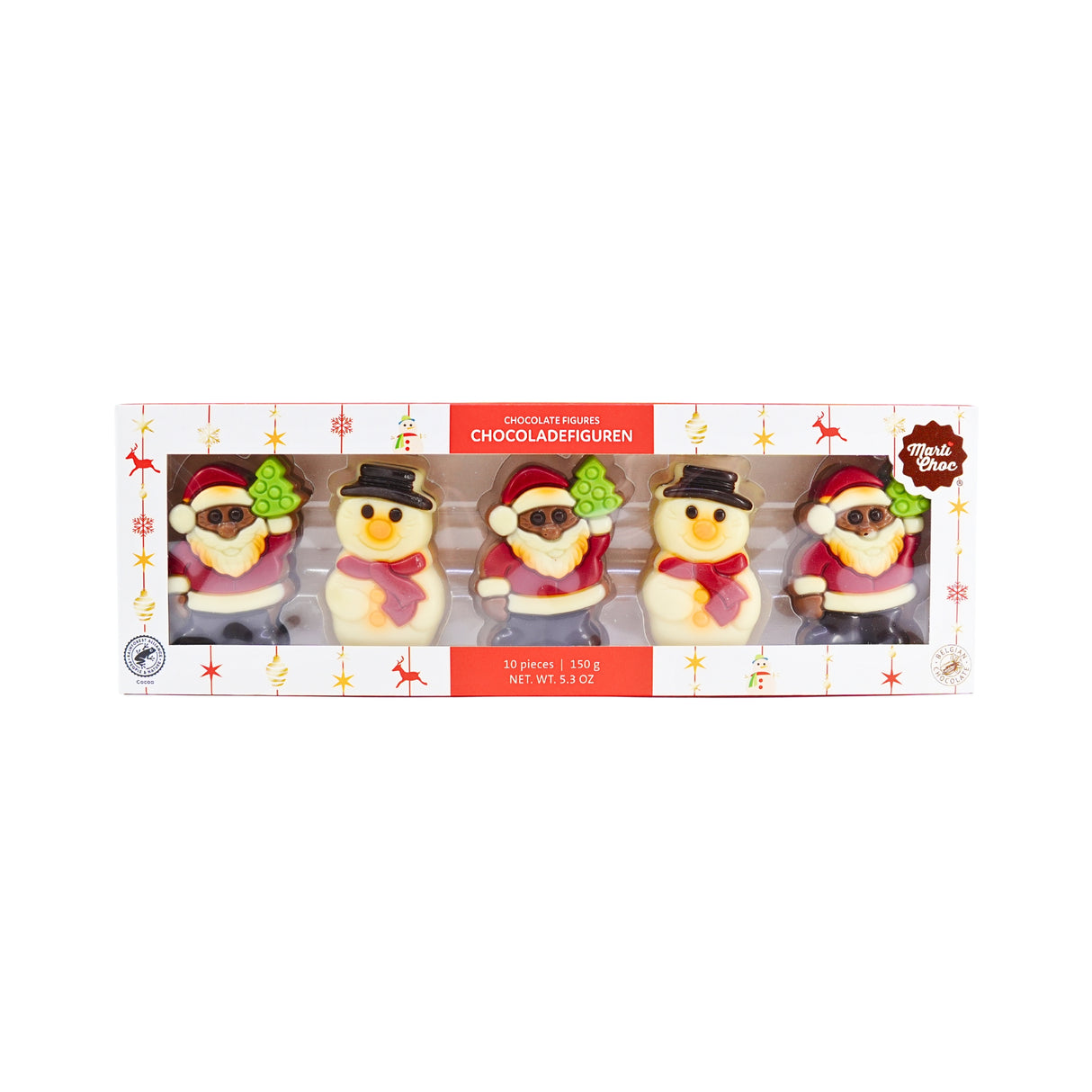 Martinez Milk Chocolate Christmas Figures  5.2 Oz box